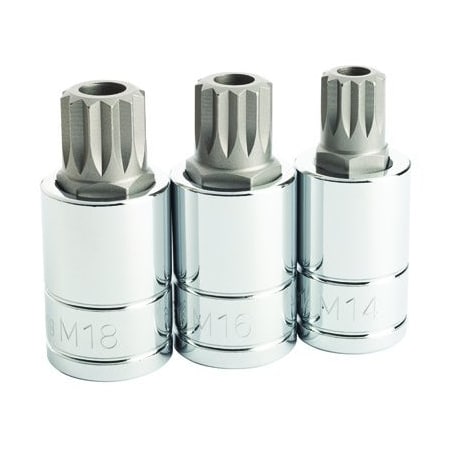 Titan SKT SET 3PC TRIPLE SQUARE BIT TL16083